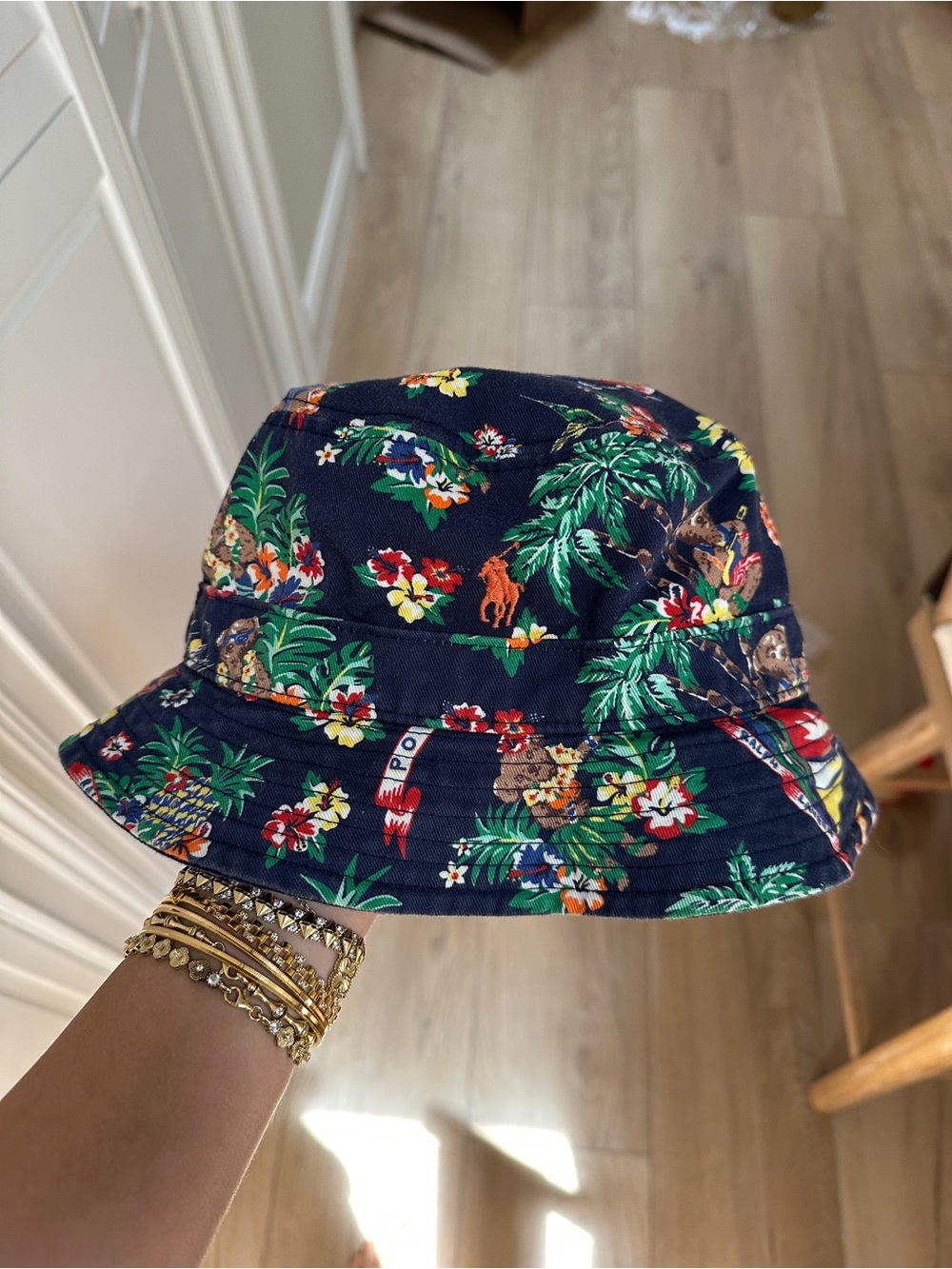 Polo by Ralph Lauren Navy Tropical Floral Bucket Hat
